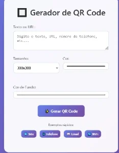 🛒 Gerador de QR Code