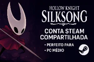 Steam Conta compartilhada Hollow Knight: Silksong+ jogos(Ent