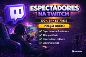 Espectadores ao Vivo na Twitch – Entrega Imediata