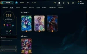 Conta LOL Full Champ 298 skins