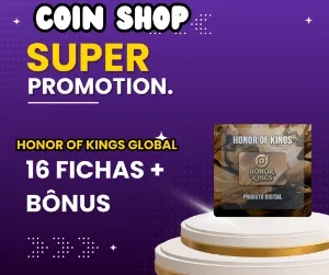 Honor Of Kings 16 Fichas + Bônus