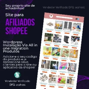 Site Pronto para Afiliados Shopee – Fácil Instalação!