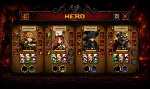 TASK BAR HERO - 4 HEROI LV 101 COM ITENS COSMICOS