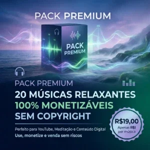 Pack  20 Músicas Relaxantes 100% Monetizáveis