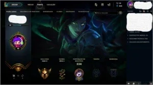 Conta League of Legends - Gold 4 (151 Skins)