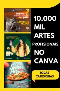 10 Mil artes no canva Profissionais Editáveis