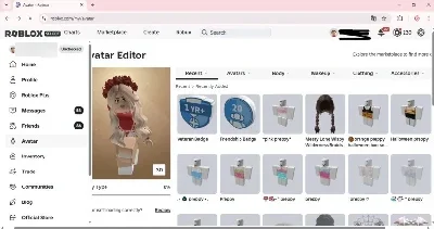 Conta feminina com mais de 20mil robux gastos