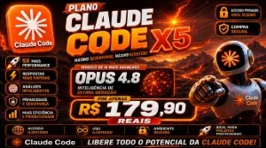 Claude Code X5 — Opus 4.8 🔥 - Assinaturas e Premium