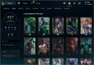 Vendo Conta LoL 427 Skins - Unranked