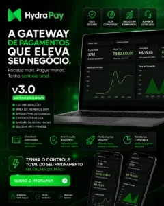 Gateway De Pagamento Hydrapay V3 Sistema Completo E Oficial!