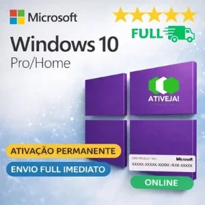 Windows 10 pro 32 / 64 bits vitalício