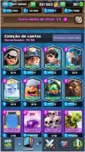 Conta Clash Royale Arena 10