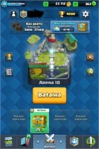 Conta nível 10 3 lendárias sendo uma nível 2 +4000 troféus
