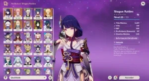 Conta Genshin Impact | Raiden + Yae Miko + Qiqi | Entrega Au