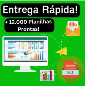 12mil Planilhas Excell Editavel Pack completo (Atualizado)