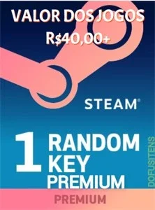 1 JOGO ALEATÓRIO STEAM PREMIUM / STEAM RANDOM KEY PREMIUM