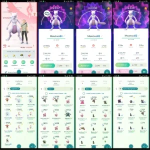 3 MEWTWO + 10 LENDÁRIOS + 50 SHINIES + 9 background pk20
