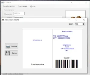 Criar Crachá com QR CODE