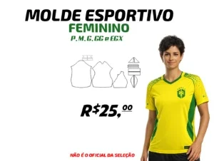 Molde De Camisa Esportiva Feminina