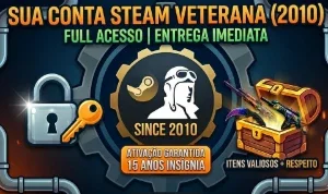 Conta Steam Antiga 18-14 Anos (2007-2012) Vazia Full Acesso