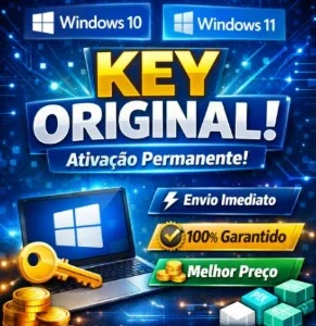 🔐 Key Windows 10 / 11 Pro - Original - Ativação Permanente