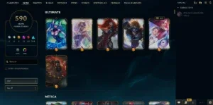 Conta de LoL + Valorant - 590 skins no lol e muitas no valor