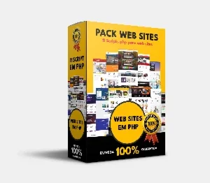 Pack Script websites em PHP 7.4 - Todos funcionando