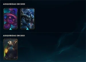 Conta mestre 63% winrate lvl 49