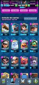 Conta Clash Royale - Arena 15, com 15 lendárias
