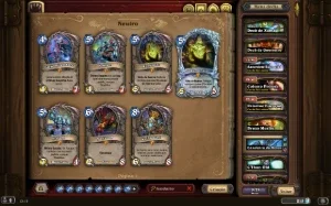 Conta de Hearthstone com muitas lendárias
