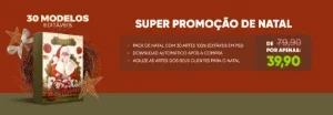 Pack De Natal Com 30 Artes 100% Editáveis Em Psd