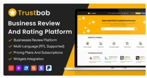 Trustbob – Business Review And Rating Platform (SAAS)