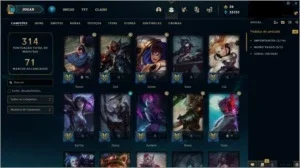 Conta lol com 132 skins + Diamante 4