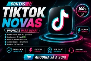 Contas Tiktok Novas [Alta Qualidade] + Ip Brasil