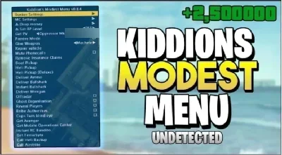 Mod Menu De Gta V, Dinheiro Infinito E Varias Outra Funções!