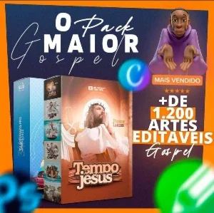 Super Pack Gospel +1200 Artes Editáveis MAIS VENDIDO DESIGN