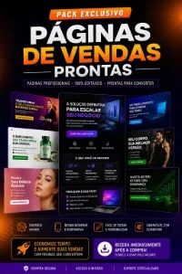 Pack De Páginas Prontas De Vendas Editaveis