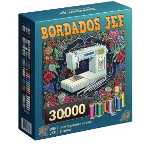 30.000 Matrizes de Bordados Computadorizados - JEF
