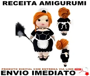 Receita Crochê Amigurumi - Empregada Doméstica