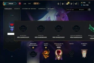 Unranked com TODOS os Champs e 222 Skins ( ADC / JG / MID )