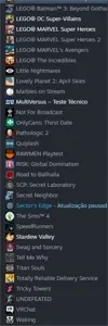 conta steam com 62 jogos (jogos bons + 5 reais da conta)