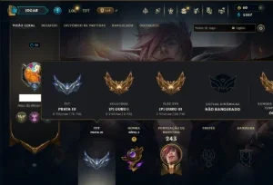 Ouro 1 com 95 Champs e 16 Skins