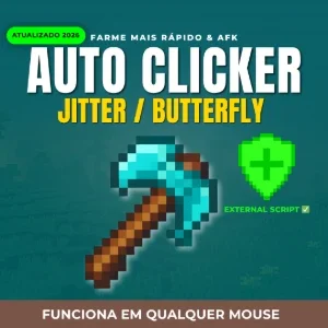 Auto Clicker Jitter/Butterfly Profissional: Minecraft & MMOs