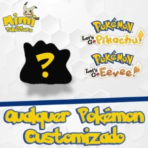Qualquer Pokémon Shiny Custom Pokémon Let's GO Pikachu Eevee