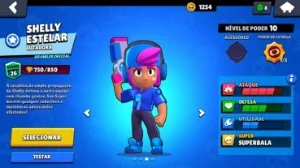 Vendo conta com shelly estelar brawl stara