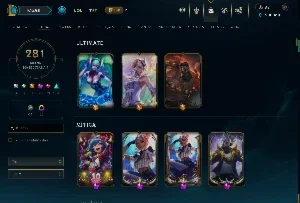 Todos os Campeões+nv575+280k Essência + 281 Skins!