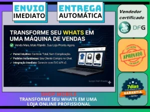 Shop Mobile Order - Maquina De Venda No Whats