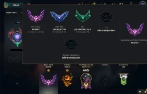 Conta Mestre + 500 Pdl Full Champions 292 Skins Full Acesso
