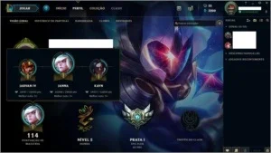 Duas Contas LoL Prata 1 e Platina 5