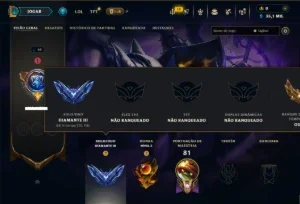 Diamante 3 com 40 Champs e 12 Skins